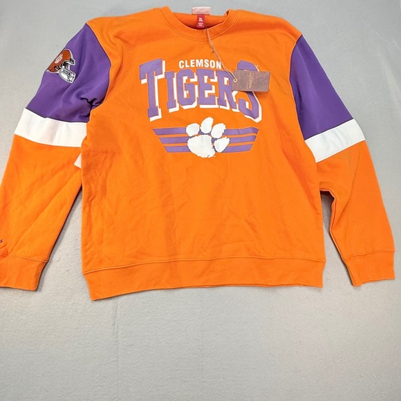 Mitchell & Ness Other - Mitchell & Ness Clemson Tigers NCAA Crewneck Sweatshirt Orange XL NWT